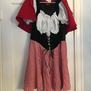 XL Lil red riding hood costume